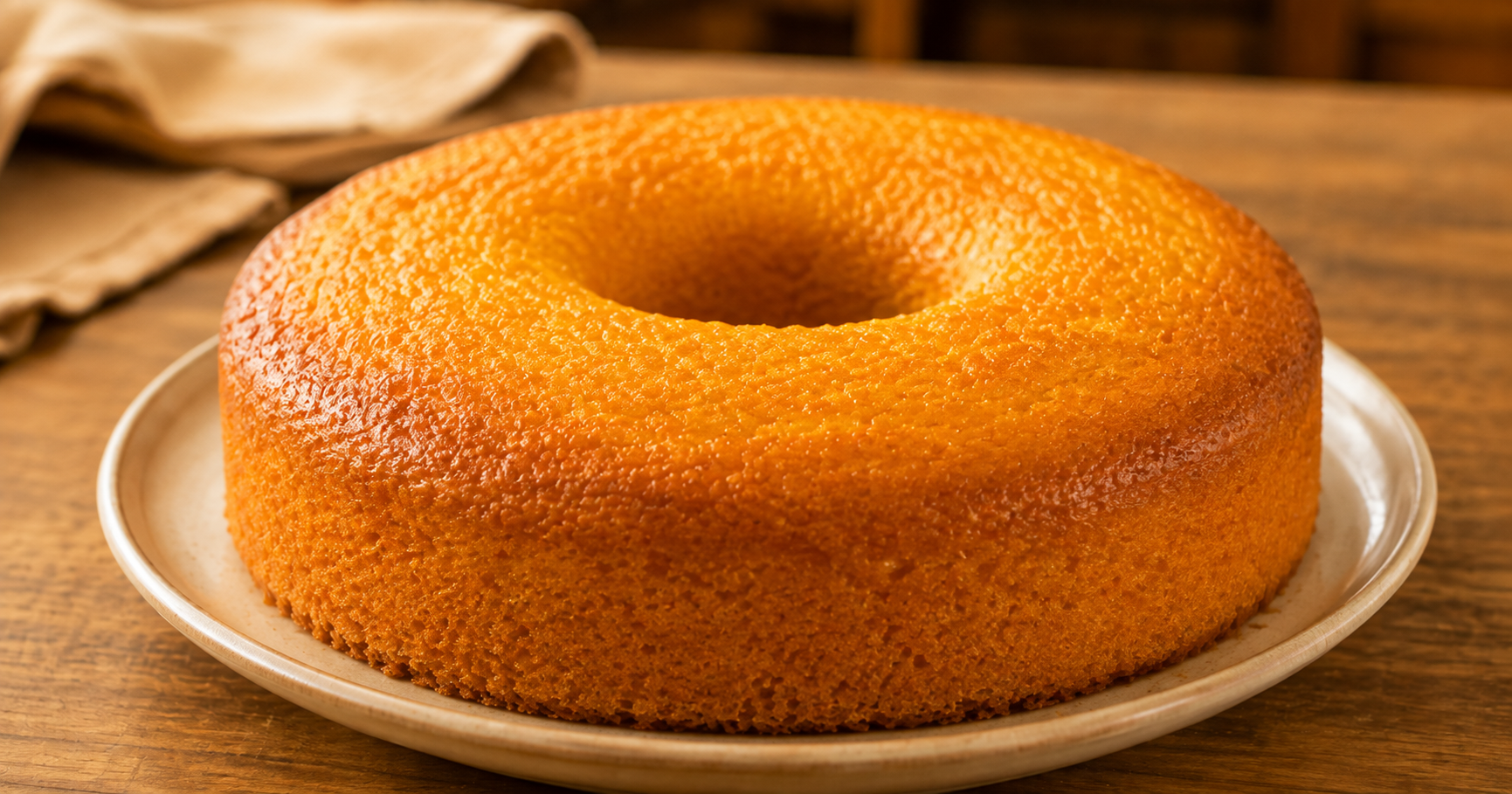 Bolo de laranja caseiro